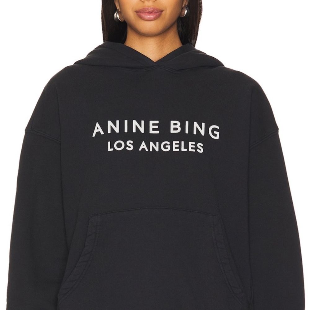 Anine Bing Black Alto Hoodie